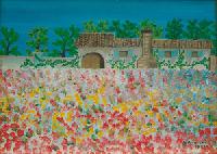 img/Opere varie - 1/Cascinale con campo di fiori in primavera.jpg